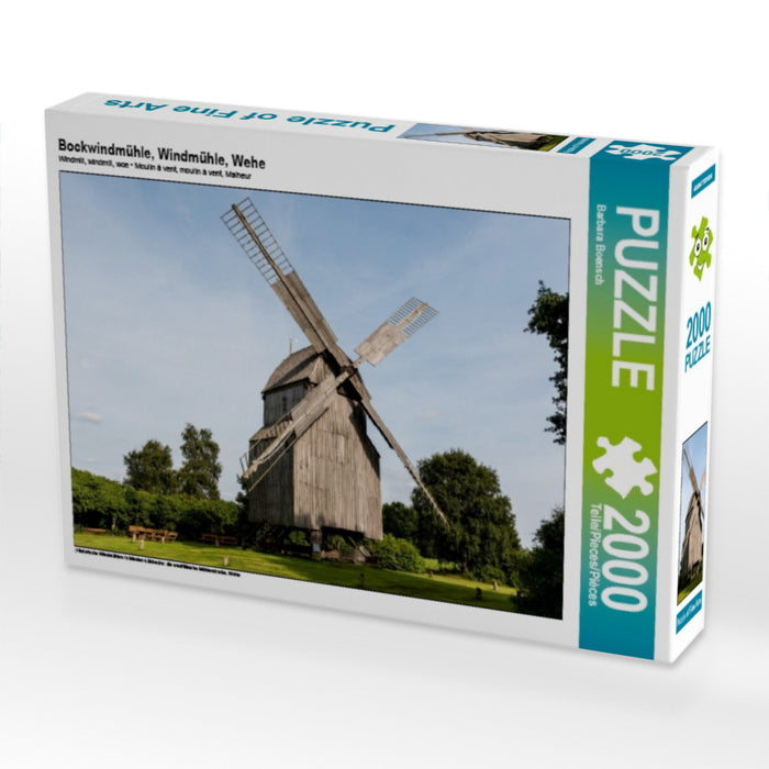 Bockwindmühle, Windmühle, Wehe - CALVENDO Foto-Puzzle - calvendoverlag 39.99