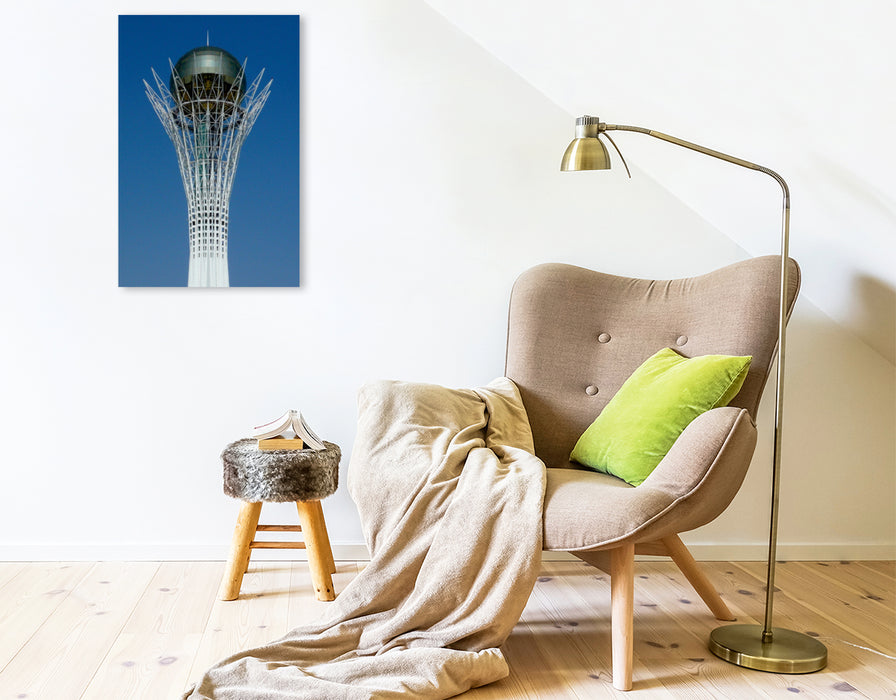 Premium Textil-Leinwand Premium Textil-Leinwand 50 cm x 75 cm hoch Bajterek-Turm Das Wahrzeichen von Astana