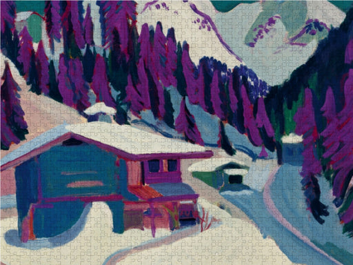 Ernst Ludwig Kirchner. Wildboden im Schnee, 1924/26 - CALVENDO Foto-Puzzle - calvendoverlag 29.99