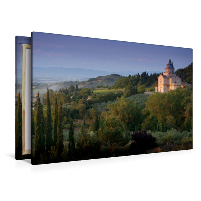 Premium textile canvas Premium textile canvas 120 cm x 80 cm landscape Tuscany 