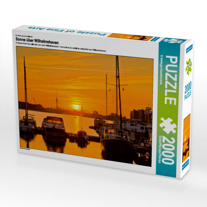 Sonne über Wilhelmshaven - CALVENDO Foto-Puzzle - calvendoverlag 39.99