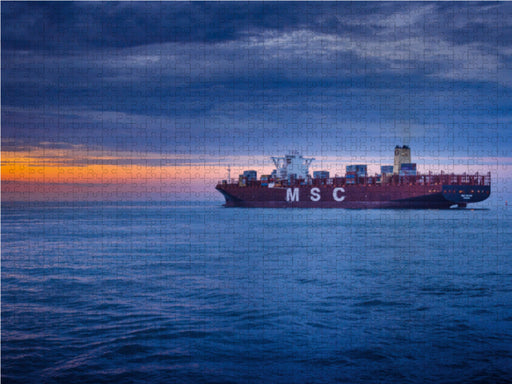 MSC OSCAR, größtes Containerschiff der Welt - CALVENDO Foto-Puzzle - calvendoverlag 39.99