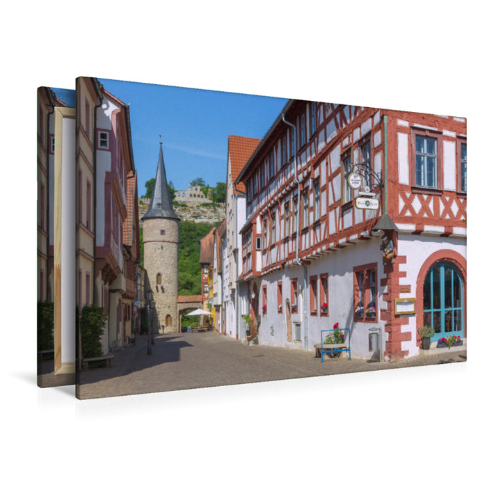 Toile textile haut de gamme Toile textile haut de gamme 120 cm x 80 cm paysage romantisme à colombages à Karlstadt 