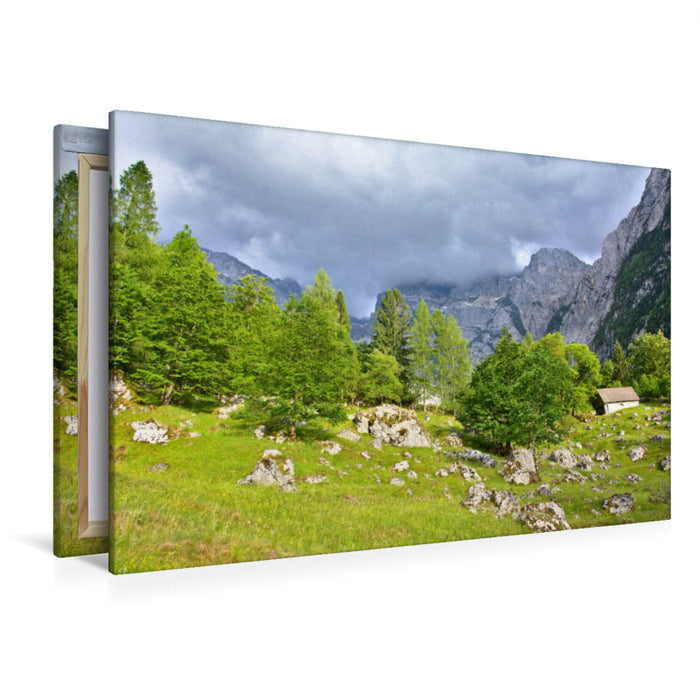 Toile textile premium Toile textile premium 120 cm x 80 cm paysage Alpes juliennes 
