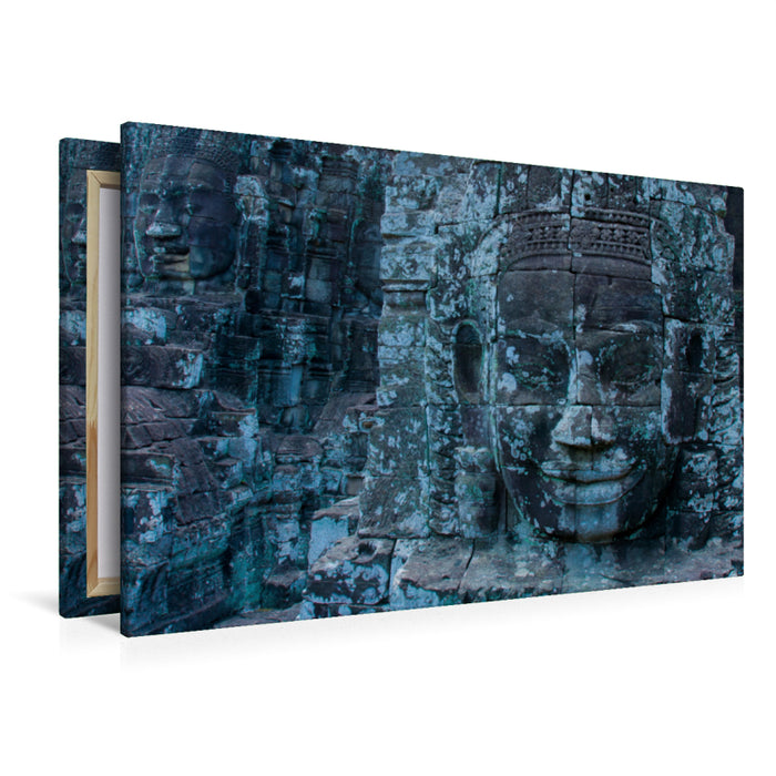 Toile textile premium Toile textile premium 120 cm x 80 cm paysage complexe du temple du Bayon - Siem Reap, Cambodge 