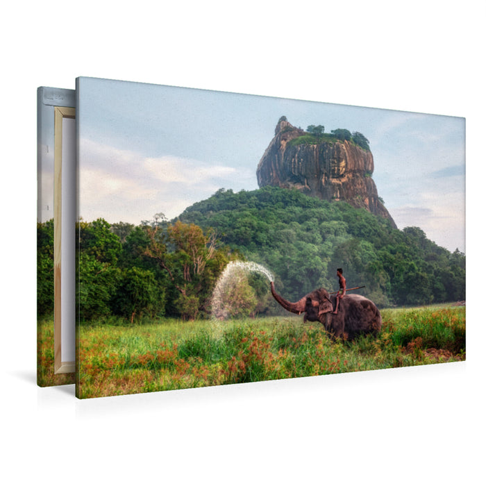 Premium Textil-Leinwand Premium Textil-Leinwand 120 cm x 80 cm quer Sigiriya