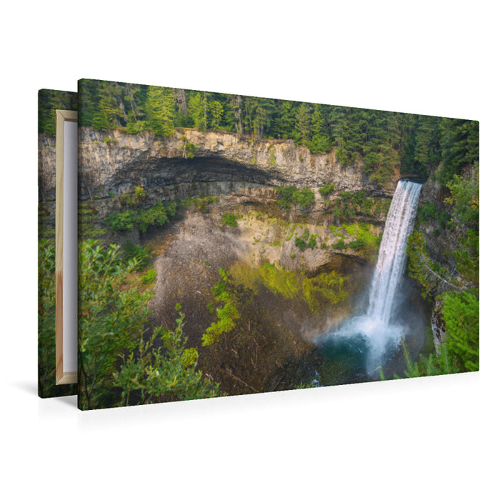 Toile textile haut de gamme Toile textile haut de gamme 120 cm x 80 cm Paysage Beauté de la cascade : Brandywine Falls près de Whistler 