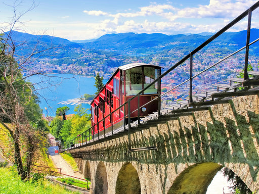 Standseilbahn auf den Monte Brè - CALVENDO Foto-Puzzle - calvendoverlag 29.99