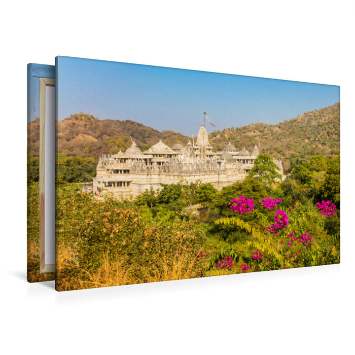 Toile textile premium Toile textile premium 120 cm x 80 cm paysage Le Temple Jain de Ranakpur 