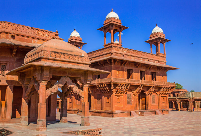 Toile textile premium Toile textile premium 120 cm x 80 cm paysage Fatehpur Sikri, la ville abandonnée 