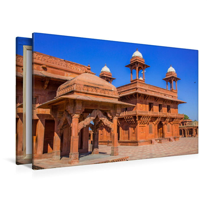 Premium Textil-Leinwand Premium Textil-Leinwand 120 cm x 80 cm quer Fatehpur Sikri, die verlassene Stadt