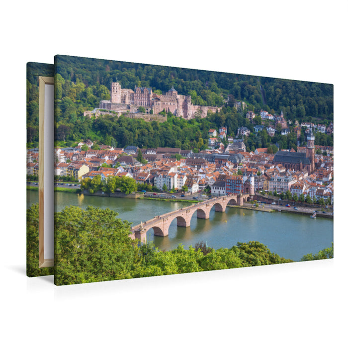Premium Textil-Leinwand Premium Textil-Leinwand 120 cm x 80 cm quer Heidelberg am Neckar