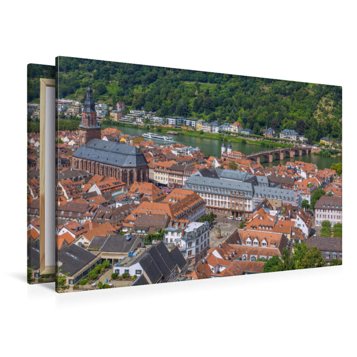Premium Textil-Leinwand Premium Textil-Leinwand 120 cm x 80 cm quer Heidelberg am Neckar
