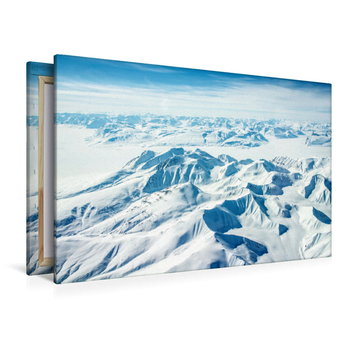 Premium Textil-Leinwand Premium Textil-Leinwand 120 cm x 80 cm quer Stauning Alps, ca. 72° Nord