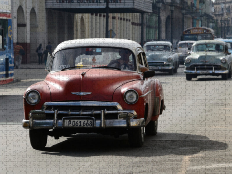 Kuba: Oldtimer auf Havannas Straßen - CALVENDO Foto-Puzzle - calvendoverlag 39.99