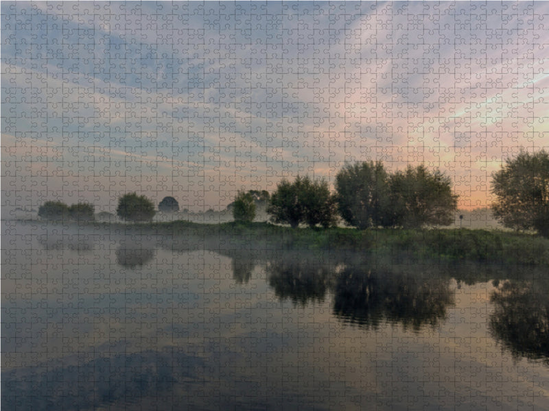 Nebelzauber am Elbe Lübeck Kanal - CALVENDO Foto-Puzzle - calvendoverlag 39.99