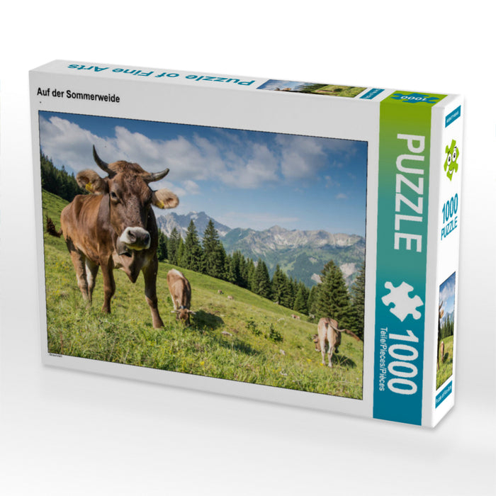 Sur l'alpage - Puzzle photo CALVENDO 