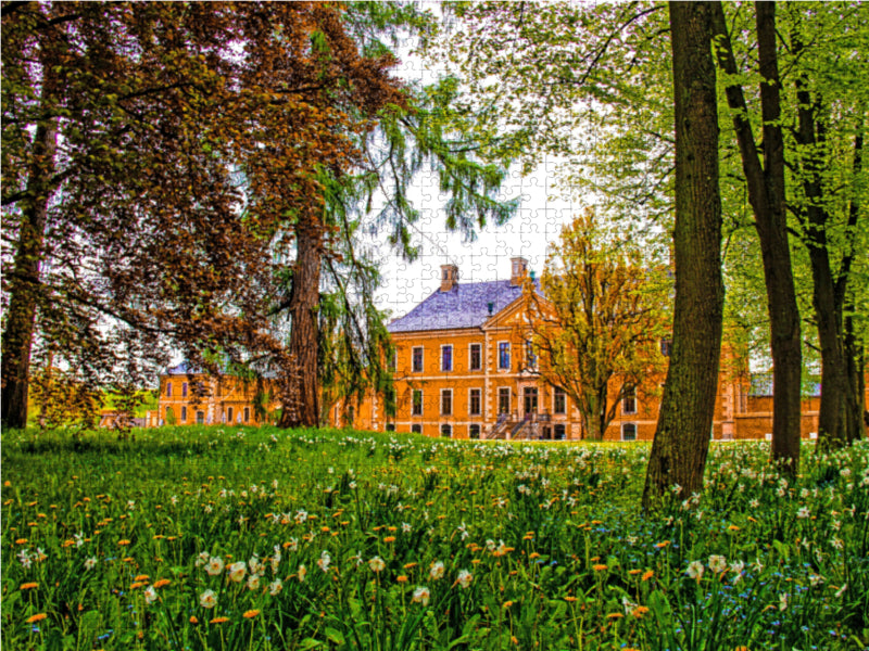 Narzissen am Schloss Bothmer - CALVENDO Foto-Puzzle - calvendoverlag 29.99