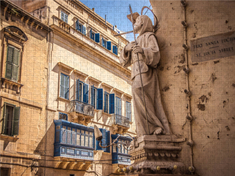 Valletta - Typisches Stadtbild - CALVENDO Foto-Puzzle