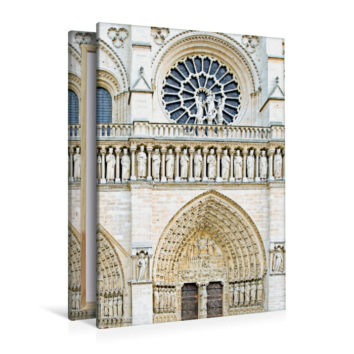 Premium Textil-Leinwand Premium Textil-Leinwand 80 cm x 120 cm  hoch Kathedrale Notre-Dame