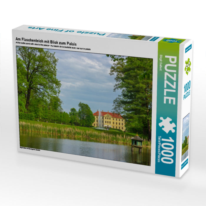 Am Flaschenteich mit Blick zum Palais - CALVENDO Foto-Puzzle - calvendoverlag 39.99