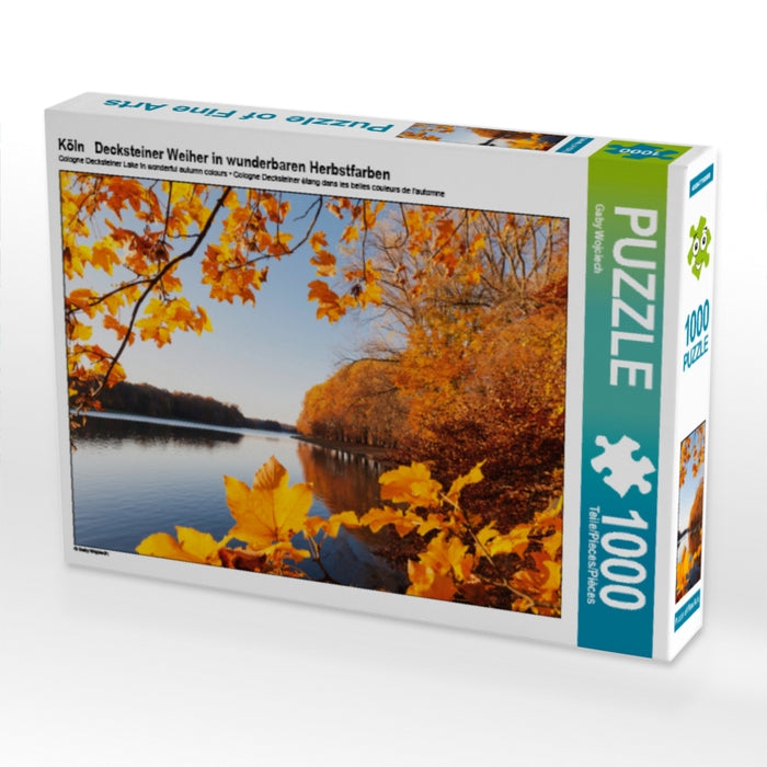 Köln   Decksteiner Weiher in wunderbaren Herbstfarben - CALVENDO Foto-Puzzle - calvendoverlag 29.99