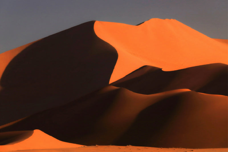 Toile textile haut de gamme Toile textile haut de gamme 120 cm x 80 cm de large Un motif du calendrier Ombre et Lumière - œuvres d'art fabriquées à partir de sable au Namib 