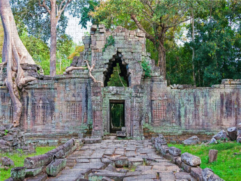 Temple Preah Khan, Angkor - Puzzle photo CALVENDO 