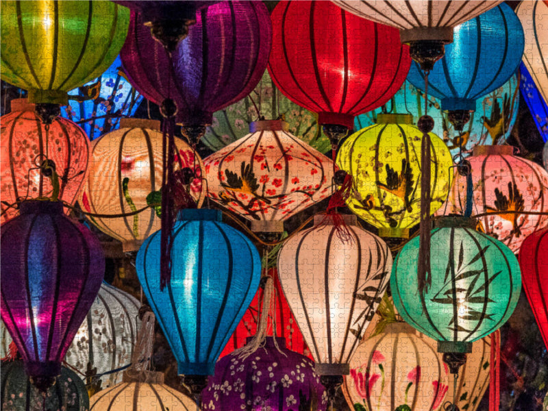 Lampions, Hoi An, Vietnam - CALVENDO Foto-Puzzle