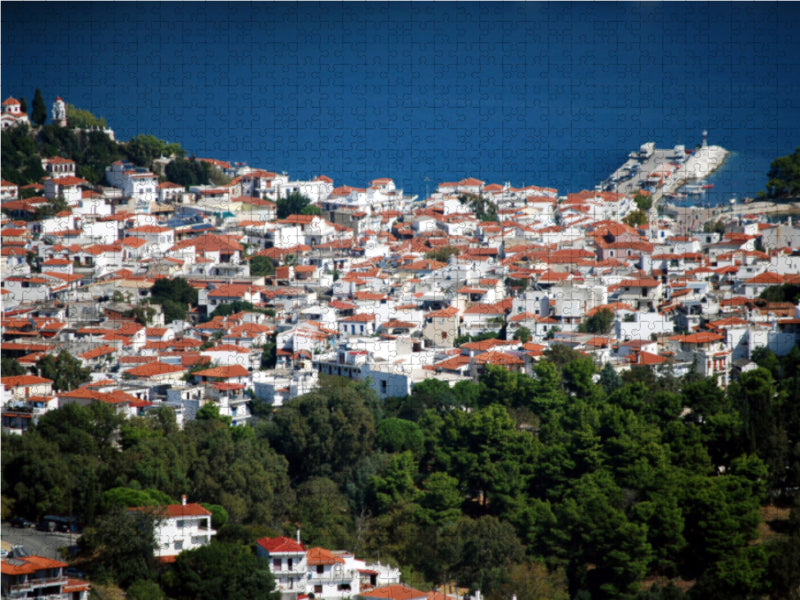 Griechenland - Skiathos Stadt - CALVENDO Foto-Puzzle - calvendoverlag 29.99