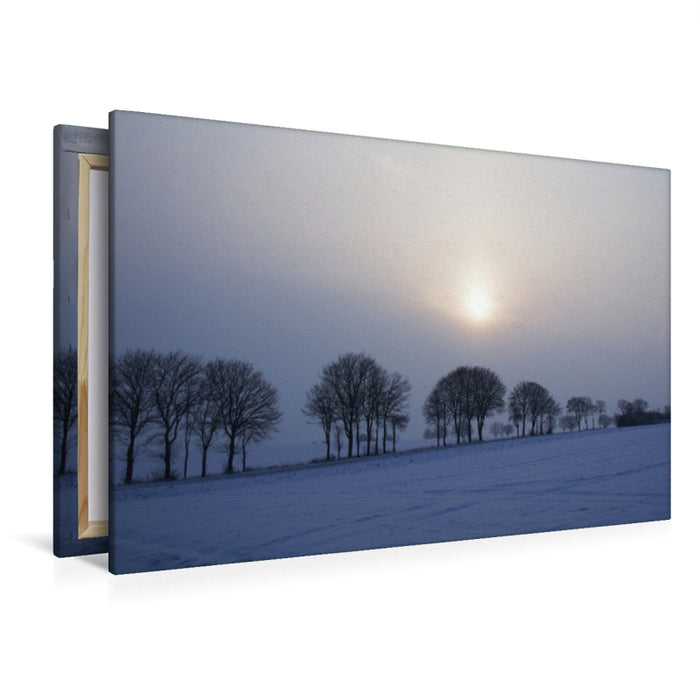 Premium textile canvas Premium textile canvas 120 cm x 80 cm landscape Blue Hour 