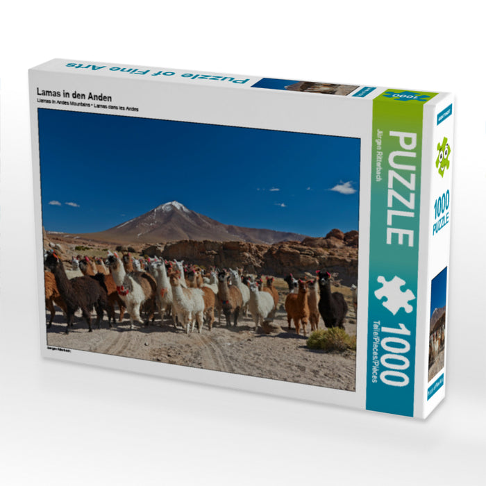 Lamas in den Anden - CALVENDO Foto-Puzzle - calvendoverlag 29.99