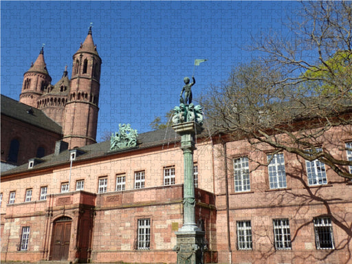 Der Schlossparkbrunnen in Worms - CALVENDO Foto-Puzzle - calvendoverlag 29.99