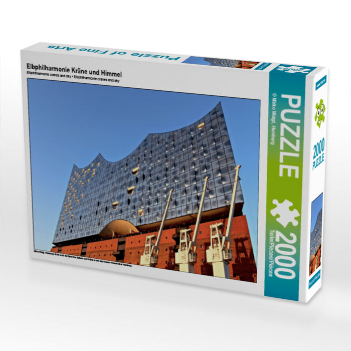 Elbphilharmonie Kräne und Himmel - CALVENDO Foto-Puzzle - calvendoverlag 39.99