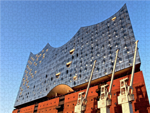 Elbphilharmonie Kräne und Himmel - CALVENDO Foto-Puzzle - calvendoverlag 39.99