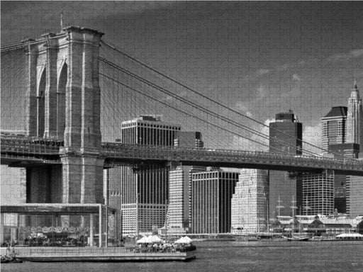 MANHATTAN SKYLINE & BROOKLYN BRIDGE Monochrom - CALVENDO Foto-Puzzle - calvendoverlag 29.99
