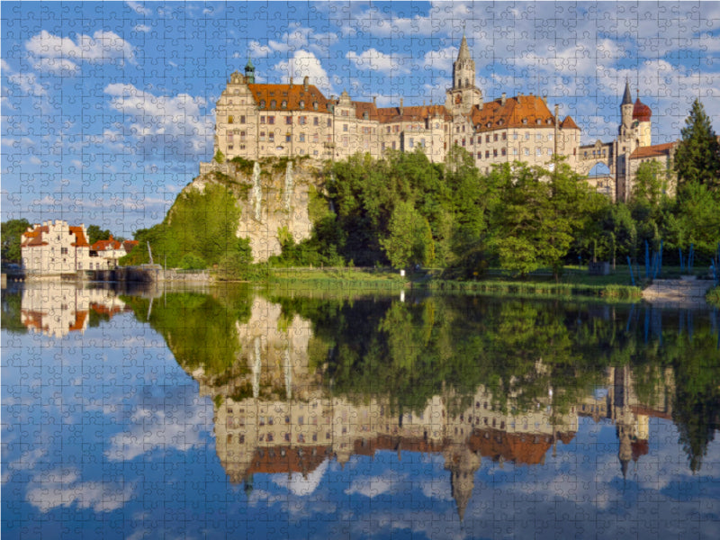 Hohenzollern-Schloss Sigmaringen über der Donau - CALVENDO Foto-Puzzle - calvendoverlag 39.99