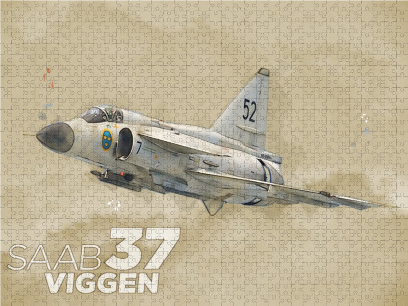 Saab 37 Viggen - CALVENDO Foto-Puzzle - calvendoverlag 39.99