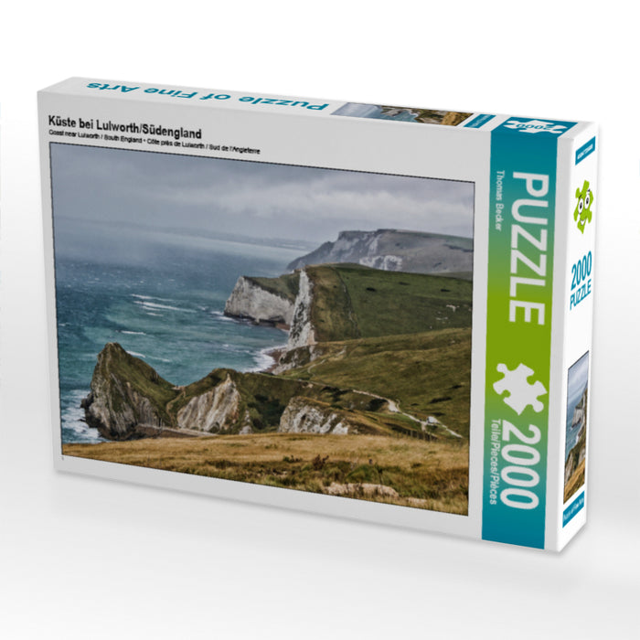 Küste bei Lulworth/Südengland - CALVENDO Foto-Puzzle - calvendoverlag 39.99