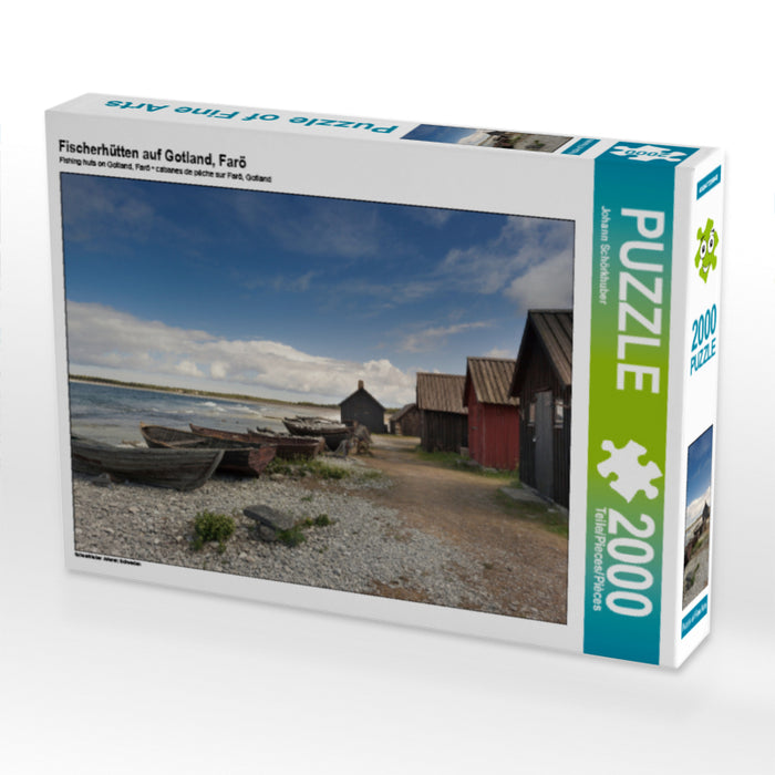 Fischerhütten auf Gotland, Farö - CALVENDO Foto-Puzzle - calvendoverlag 39.99