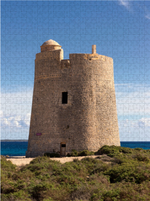 Ibiza - Wehrturm Torre de ses Portes - CALVENDO Foto-Puzzle - calvendoverlag 39.99