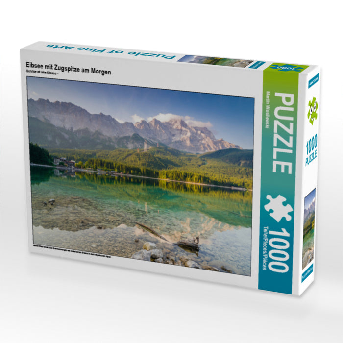 Eibsee mit Zugspitze am Morgen - CALVENDO Foto-Puzzle - calvendoverlag 29.99