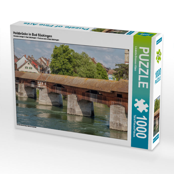 Holzbrücke in Bad Säckingen - CALVENDO Foto-Puzzle - calvendoverlag 29.99