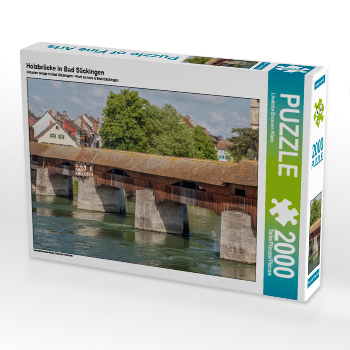 Holzbrücke in Bad Säckingen - CALVENDO Foto-Puzzle - calvendoverlag 29.99