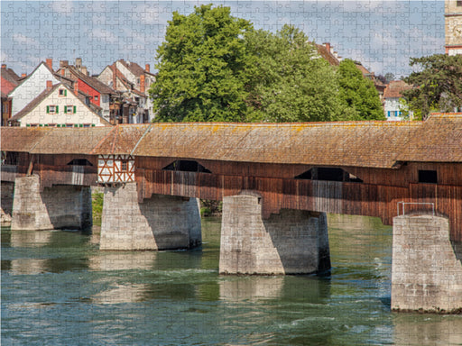 Holzbrücke in Bad Säckingen - CALVENDO Foto-Puzzle - calvendoverlag 29.99