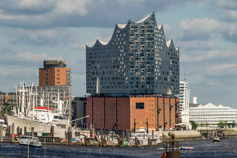 Premium Textil-Leinwand Premium Textil-Leinwand 120 cm x 80 cm quer Elbphilharmonie Hamburg