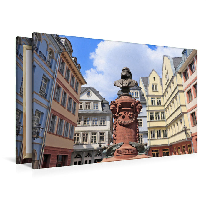 Premium Textil-Leinwand Premium Textil-Leinwand 120 cm x 80 cm quer Friedrich Stoltze Brunnen