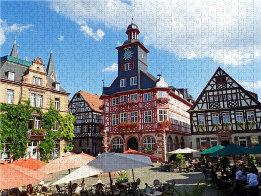 Der Marktplatz in Heppenheim an der Bergstraße - CALVENDO Foto-Puzzle - calvendoverlag 29.99