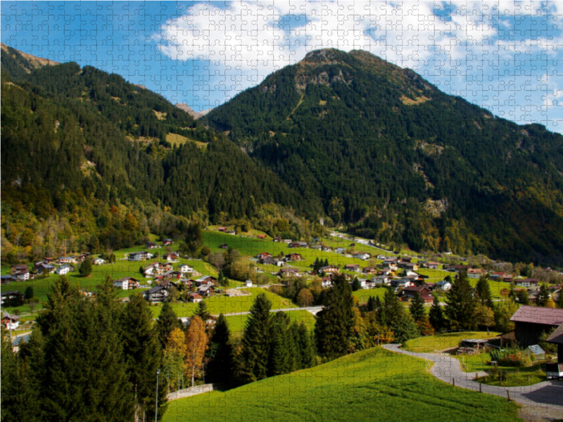 Kleines Dorf bei Gaschurn - CALVENDO Foto-Puzzle - calvendoverlag 39.99