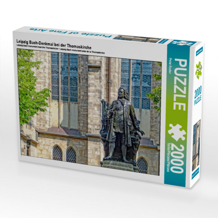 Leipzig Bach-Denkmal bei der Thomaskirche - CALVENDO Foto-Puzzle - calvendoverlag 29.99